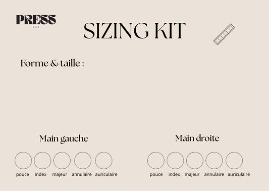 Sizing kit